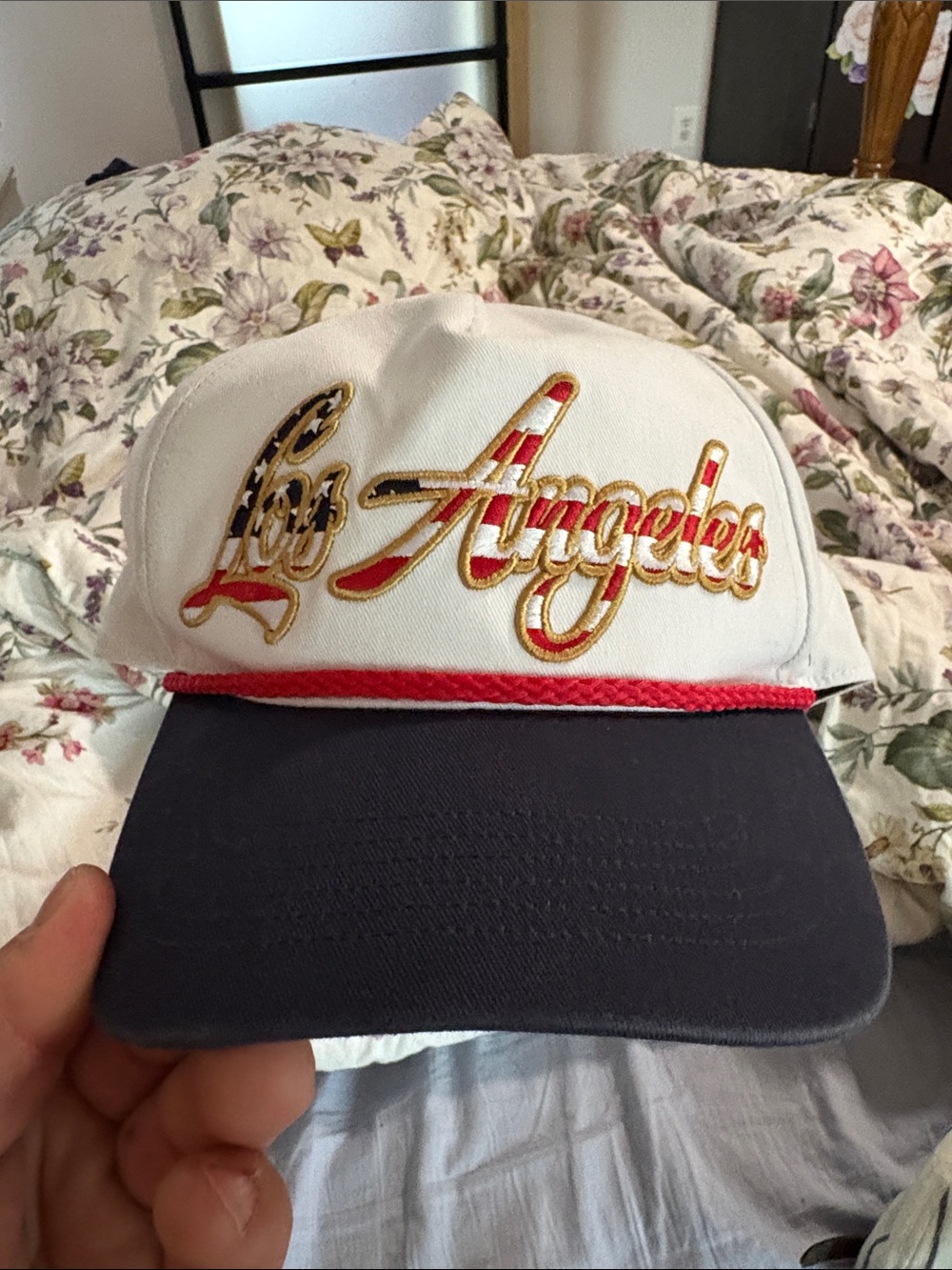 47 Brand Los Angeles Snapback Cap - White & Blue